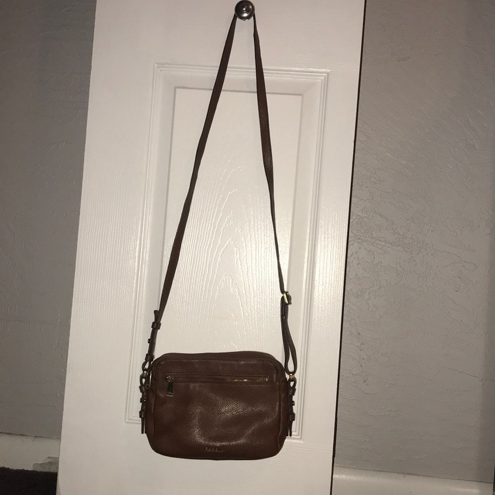 Brown Fossil crossbody purse